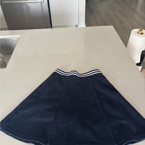 French Toast Blue Mini Skater Skirt Casual